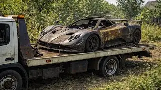 Forgotten Million-Dollar Supercar Found in a Garage - Pagani Zonda ASMR Restoration