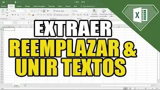 Como extraer reemplazar y unir textos de varias celdas con diferentes caracteres en Excel