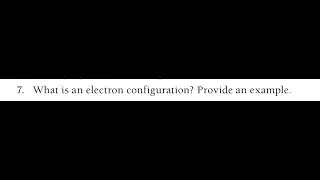 What is an electron configuration? Provide an example.