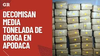 Decomisan media tonelada de droga en Apodaca | Monterrey