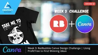 Week 3: Redbubble Canva Challenge | Designing a Halloween Shirt with ProfitTree