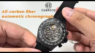 CEBRODZ Introduction to the All-Carbon Fiber Chronograph Watch#chronograph #watch #rolex #diy 