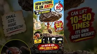 How Strong Is an Ant? | Tiny Powerhouse in 60 Seconds #ytshorts #trendingshorts #facts