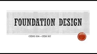 Isolated Footing Design