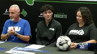 Bluffton High School celebrates three collegiate soccer signings