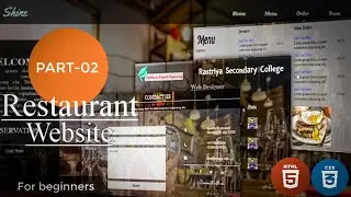 Restaurant Website | Tutorial of web design(Part-02) | Using Basic Tag & Attribute.