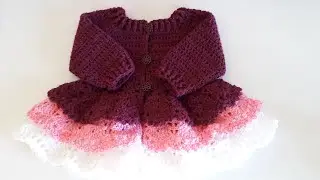 Crochet #25 How to crochet a layered cardigan PART 1