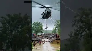 Train 🚂🚂🚂 Rescue😭😭😭 Flood🌧️🌧️ Helicopter🚁🚁🚁 #youtubeshorts