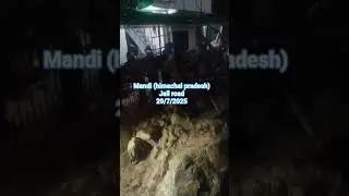 mandi jail road #mandi #cloudburst #flood #flood #monsoon @Anish_thakur_AT