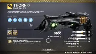 Thorn Exotic Weapon & Catalyst &ndash; Destiny 2