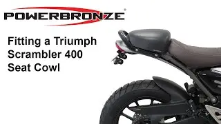 Fitting a Seat Cowl to the Triumph Scrambler 400