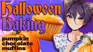 Baking Pumpkin Chocolate Muffins For HALLOWEN | VOD