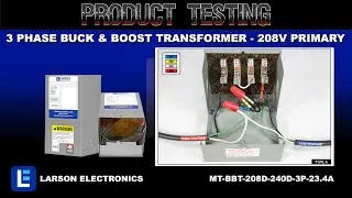 3 Phase Buck & Boost Transformer - 208V Primary - 240V Secondary - 23.4 Amps on Secondary - 50/60Hz