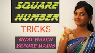 TRICKS TO WRITE SQUARE VALUE UPTO 100 | Mrs. RADHINA