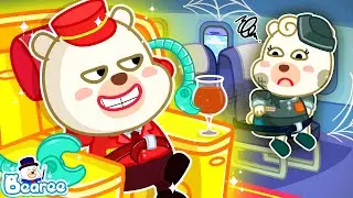 Economy vs First Class Airplane Seat Fun Situations💺 Cardboard Challenge for Kids | Bearee Kids Show