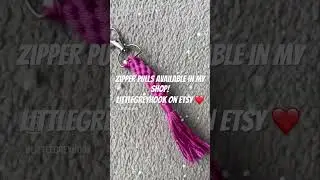 Zipper pulls are back in stock! #littlegreyhook #zipperpull #etsyshop
