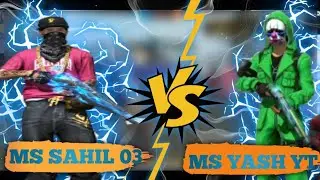 🔥Hard Level Gameplay ⚡ MS SAHIL 03  VS  MS YASH YT CUSTOM ROOM...#freefire #custom