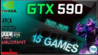 Nvidia GTX 590 | A 30 CM Long BEHEMOTH GPU Test in 2022 | 15 GAMES