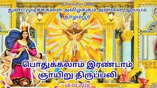 LIVE - பொதுக்காலம் இரண்டாம் ஞாயிறு திருப்பலி | 18-01-26 | துன்ப முடிச்சுகளை அவிழ்க்கும் அன்னை ஆலயம்
