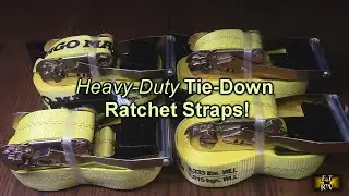 DC Cargo Brand Heavy-Duty Tie-Down Ratchet Straps (Pack of 4)  2