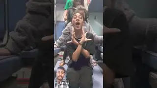 Chal Chaiya chaiya in train 🚊 #youtubeshorts #dance #bomb #bombfirecrew #trending #bollywood