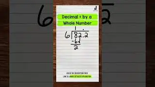 How to Divide a Decimal by a Whole Number | Math with Mr. J #Shorts