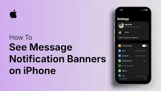 How to See Message Notification Banners on iPhone