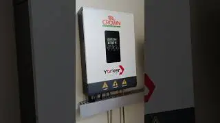 crown 3.6 inverter along with 6 panels #solar #viralvideo #shorts