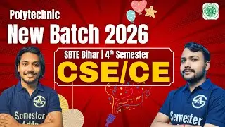 SBTE Bihar Polytechnic COMPUTER SCIENCE ENGINEERING 4th Semester course Launched Now!