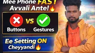 Back Button Leni Android 😲 | System Navigation Hidden Settings Telugu
