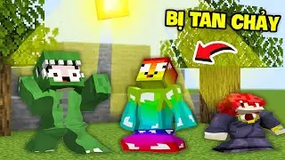 KHANGG BEDWARS THỬ THÁCH THOÁT KHỎI MẶT TRỜI LÀM TAN CHẢY TRONG MINECRAFT ** NOOB TEAM BỊ TAN CHẢY