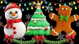 BABY'S FIRST CHRISTMAS! BABY SENSORY VIDEO WITH HIGH CONTRAST FOR VISUAL STIMULATION | HAPPY MUSIC!
