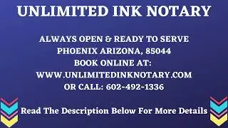 Notary Public Phoenix Arizona 85044 - Open Late & After Hours | Mobile Notary Services AZ.