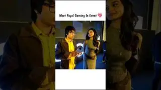 Meet Payal Gaming In Event 💖#souravjoshivlogs #payalgaming #cbum #shorts #shortsfeed #viralshorts