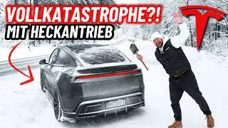 Winterchaos mit dem Tesla Model Y?! Der Heckantrieb-Härtetest! | EFIEBER