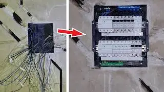 Wiring Electrical Distribution Box (10 hours of work in 6 min Time-Lapse)
