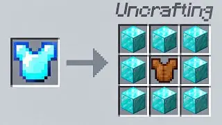 Minecraft but the crafting is Reversed