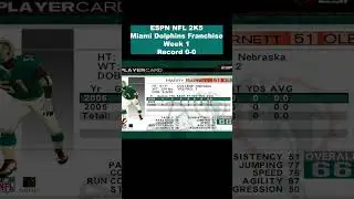 Returning Starters & more for Year 3 Miami Dolphins ESPN NFL 2K5 Franchise #nfl2k5 #espnnfl2k5