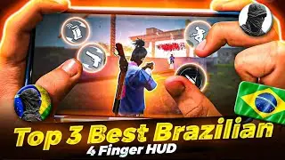 World's Best 3 Finger & 4 Finger Custom HUD CODE 🥶⚙️| FREESTYLE CUSTOM HUD IN FREE FIRE 🇧🇷💀