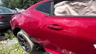 2017 Chevrolet Camaro in the Junkyard Parts Car (Head-on collision)