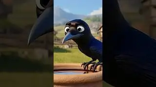 Pyasa Kauwa Song, प्यासा कौवा गाना, Hindi Cartoon Rhymes #shorts #babysongs #hindicartoon #poems