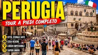 PERUGIA, (UMBRIA )ITALIA, TOUR A PIEDI COMPLETO 2025