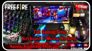 🔥 Best Keyboard & Mouse FF Mobile Gaming Setup 📲🖱️⌨️| Spinogaminghub| #shortslive #freefire #viral