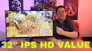 piXL CM32F4 32 Inch IPS Frameless Monitor - Huge Value Large HD Monitor