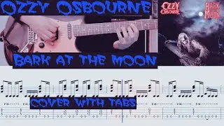 🔴Ozzy Osbourne - Bark at the moon (cover with tabs)
