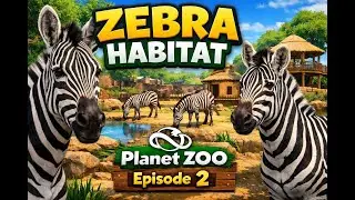THE ZEBRAS ARRIVE! 🦓 | Planet Zoo Episode 2