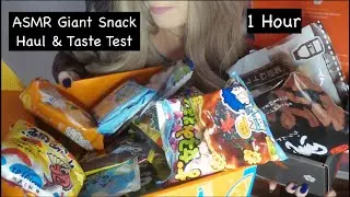 ASMR GIANT SNACK HAUL & TASTE TEST | 1 Hour | Whispered Mukbang