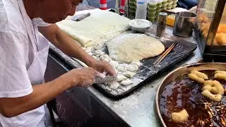 ミシュランドーナツ職人 Pa Tong Go Savoey Chinese style Donuts in Bangkok Chinatown Thai street food