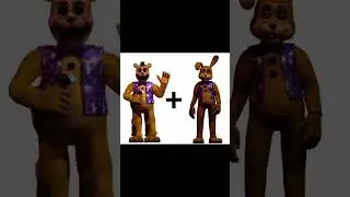 Fnaf Speed edit fusion character (Vintage Golden Freddy +Vintage Springbonnie)fanmade nr 16