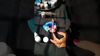 Clay jewellery colour filling video 